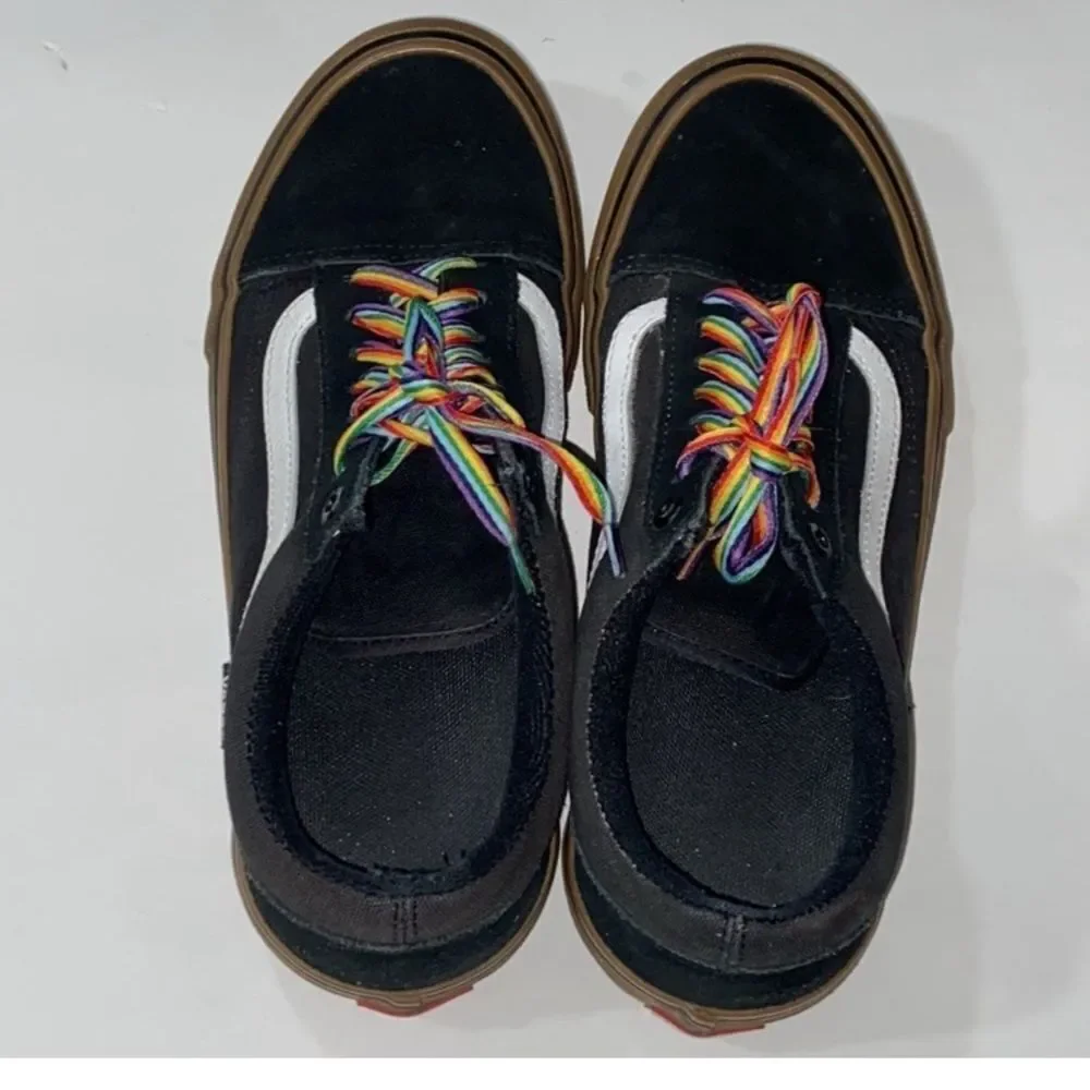 Vans Black Skate Shoe with Red PRO Tag